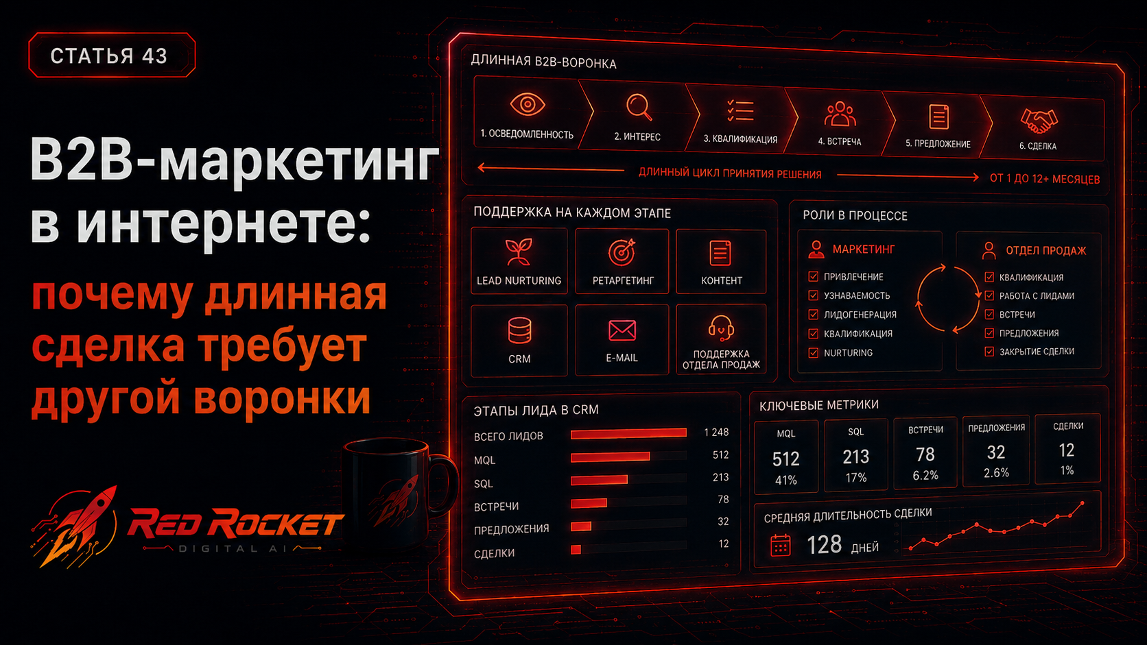 B2B-маркетинг в интернете: почему длинная сделка требует другой воронки